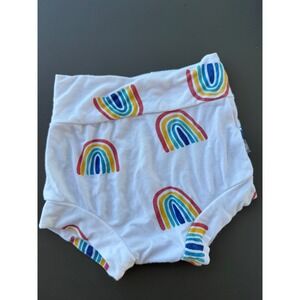 Kyte Baby Rainbow Bamboo Bummies Bloomers Shorts White 6-12M